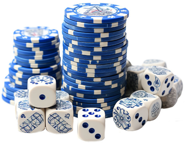 greek casino chips and dice